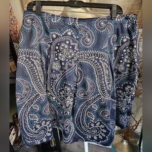 Talbots paisley skirt